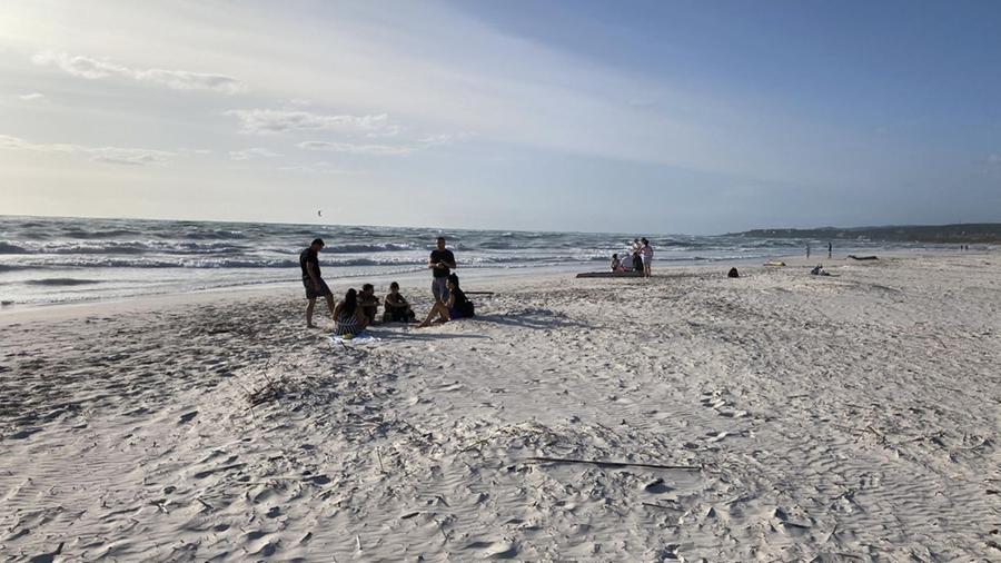 Il tratto di spiaggia in cui si è consumata la tragedia (Foto Falorni/Silvi)