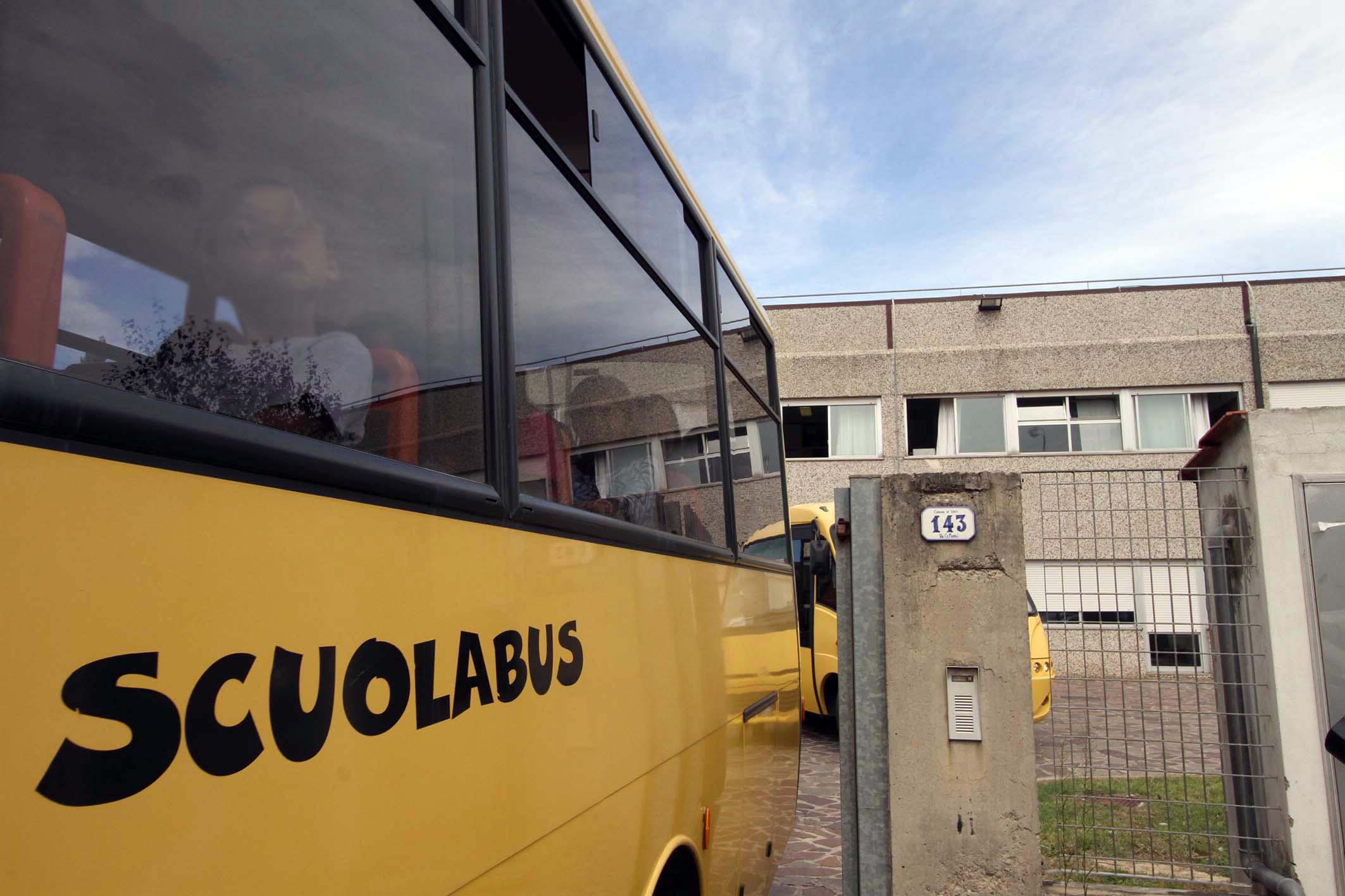 L’episodio si è verificato alla fine della corsa del pulmino (foto archivio)