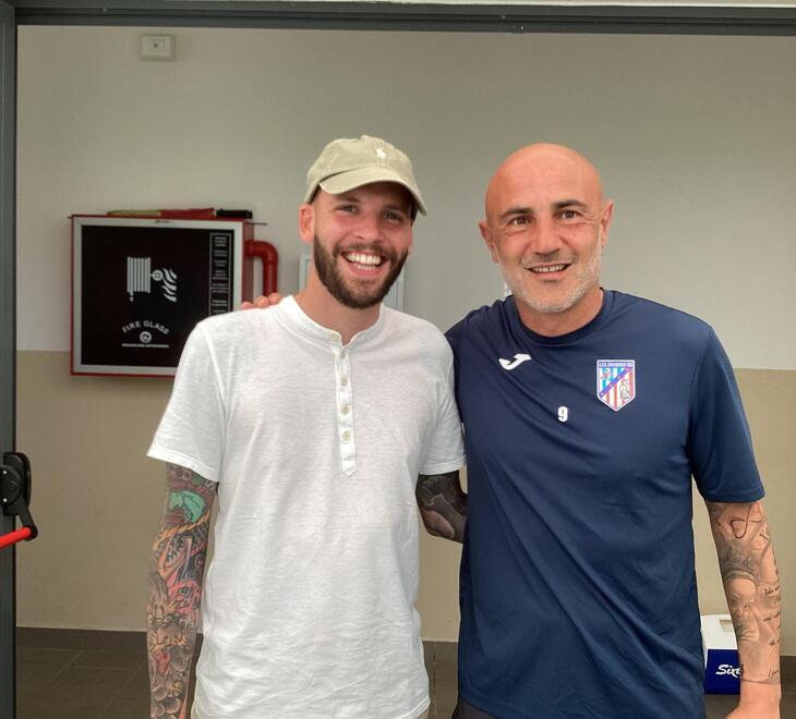 Il ds Remaschi con l’ex trainer Maccarone