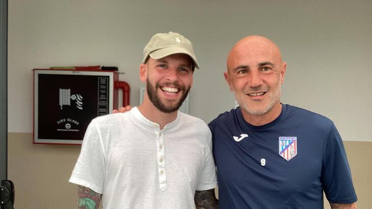 Il ds Remaschi con l’ex trainer Maccarone