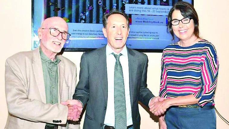 Da sinistra Massimo Dringoli, Remo Santini e Giovanna Cepparello (foto Sernacchioli)