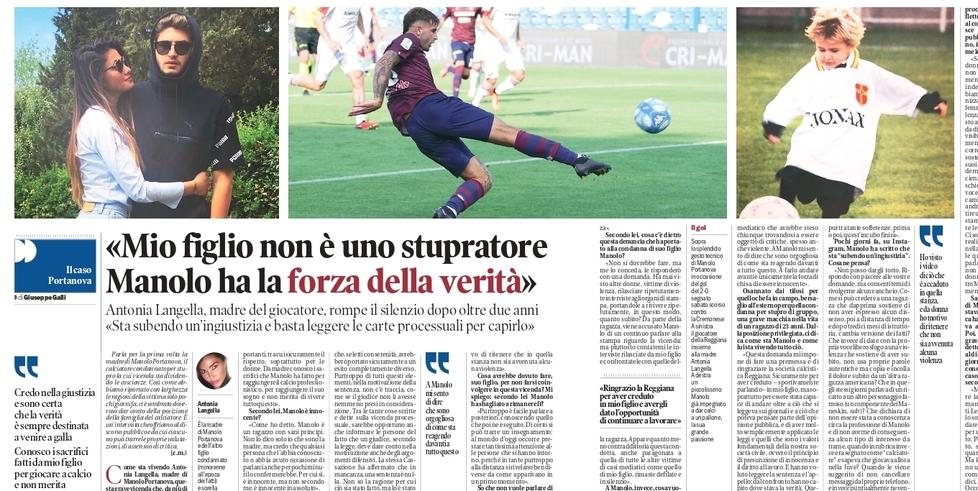 Portanova, la Reggiana continua a sposare la linea del silenzio