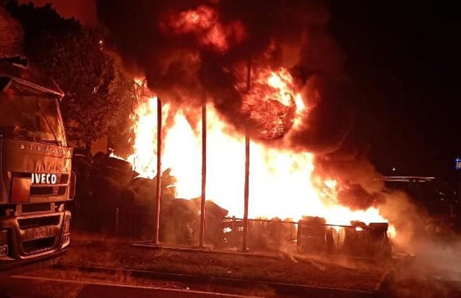 
	L'incendio in via Firenze

