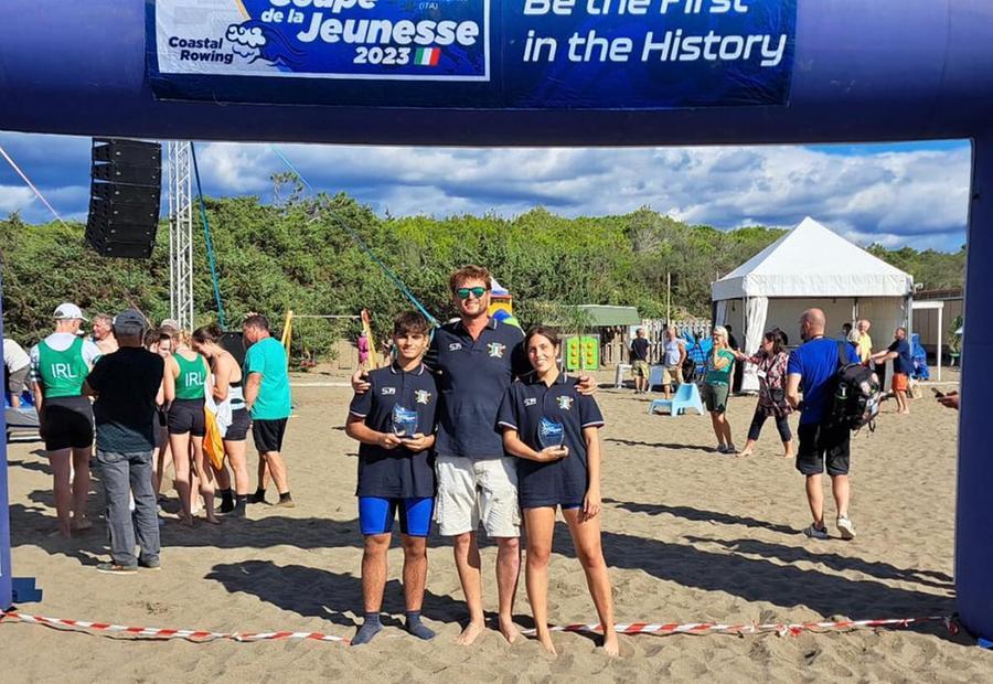 Due giovanissimi canottieri sardi portano la medaglia di bronzo alla nazionale italiana