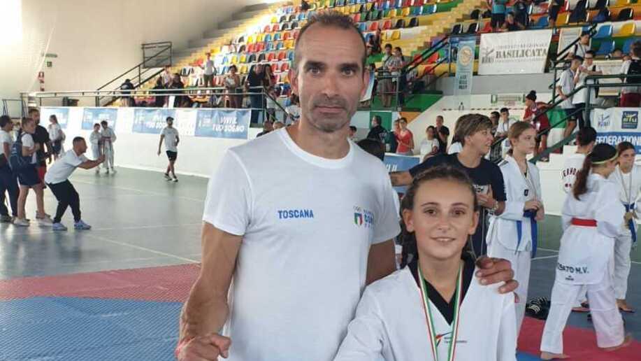 Taekwondo, Sanesi conquista l’argento