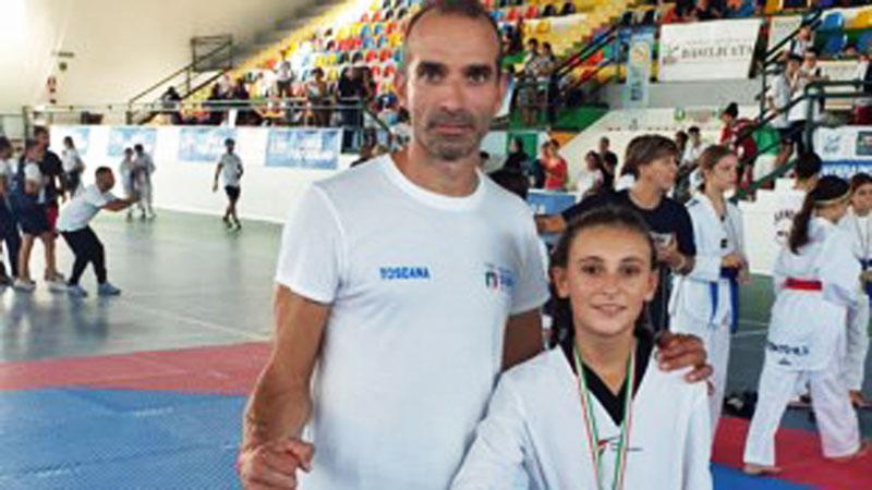 Taekwondo, Sanesi conquista l’argento