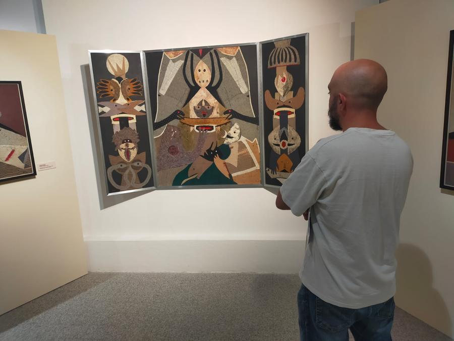 Un opera di Bona de Mandiargues al museo Nivola a Orani