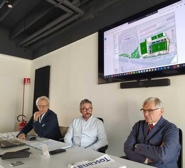 Stefano Assirelli l’architetto Carlos Gustavo Loggia e Massimo Taiti