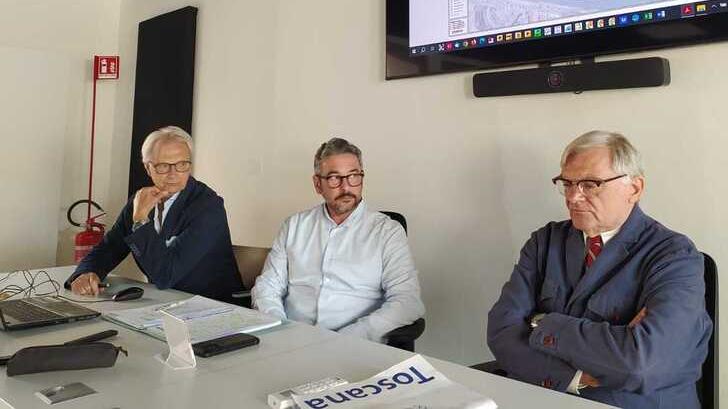 Stefano Assirelli l’architetto Carlos Gustavo Loggia e Massimo Taiti