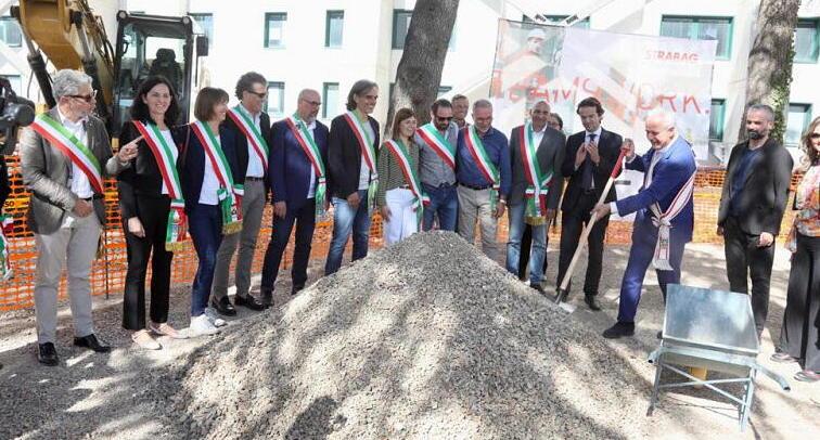 Cerimonia ufficiale ieri mattina per l’apertura del cantiere e l’inizio dei lavori
