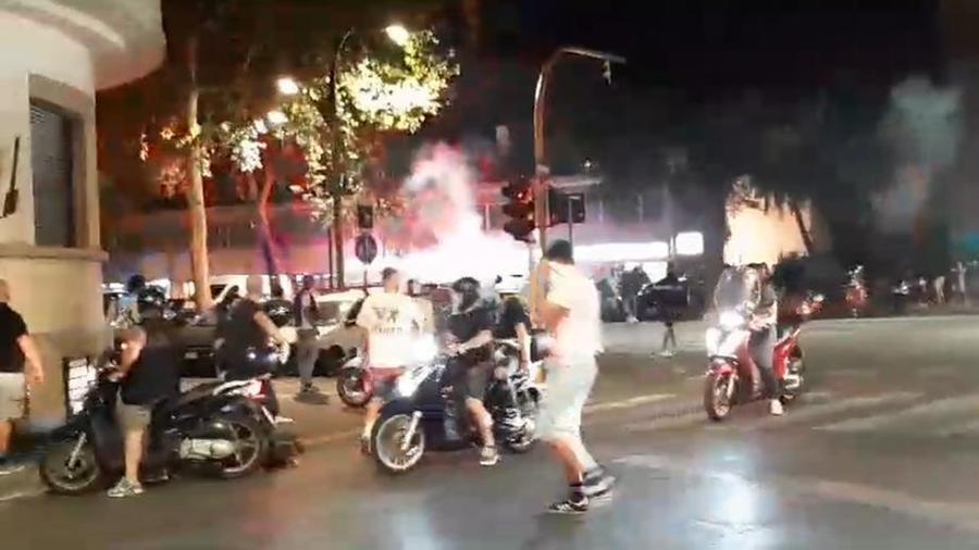 Tafferugli tra i tifosi del Cagliari e quelli della Fiorentina