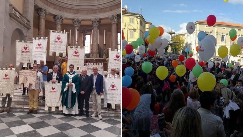 Pontedera, critiche ambientaliste contro i palloncini a San Faustino: al loro posto i cappellini