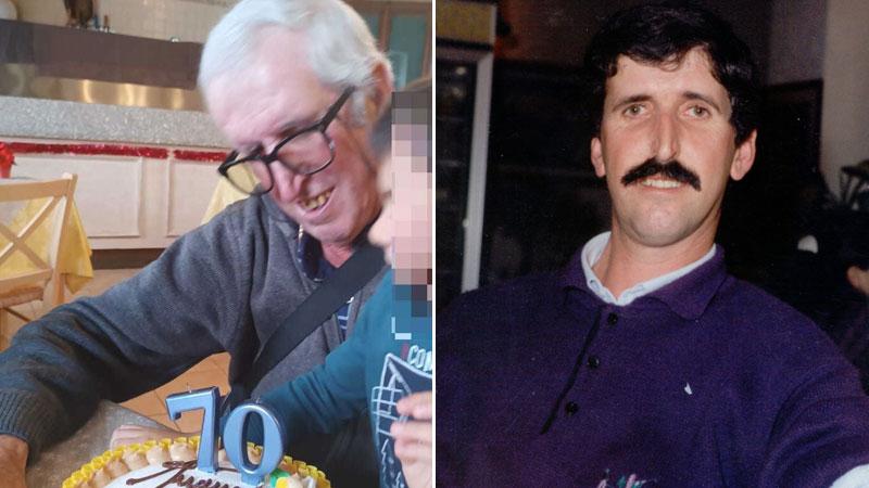 Roberto Marzocchi alla festa per i suoi 70 anni e in una foto di molti anni fa