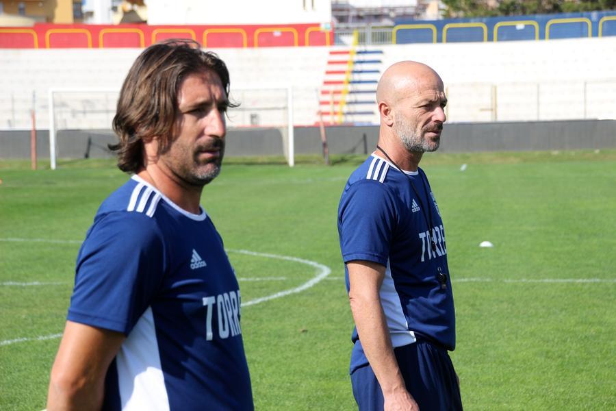 Il Tecnico Alfonso Greco con il collaboratore Alessandro Frau