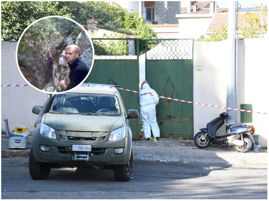 Nico Piras e il luogo dove è stato raggiunto dai colpi di pistola <em>(foto Massimo Locci)</em>
