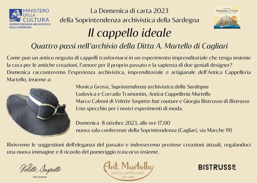 Una storia dell’eleganza nell’archivio della ditta Martello: il progetto della Soprintendenza per l’antica cappelleria