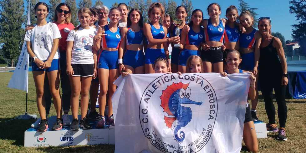 Atletica Costa Etrusca d’argento al campionato regionale di società