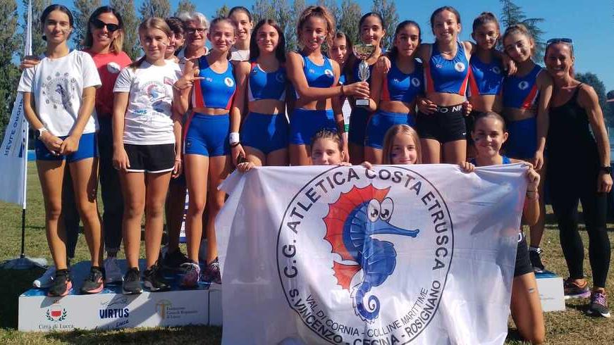Atletica Costa Etrusca d’argento al campionato regionale di società