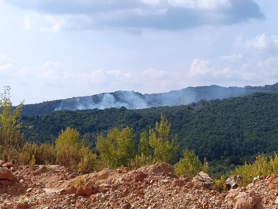 Roccastrada, sotto controllo le fiamme nel bosco
