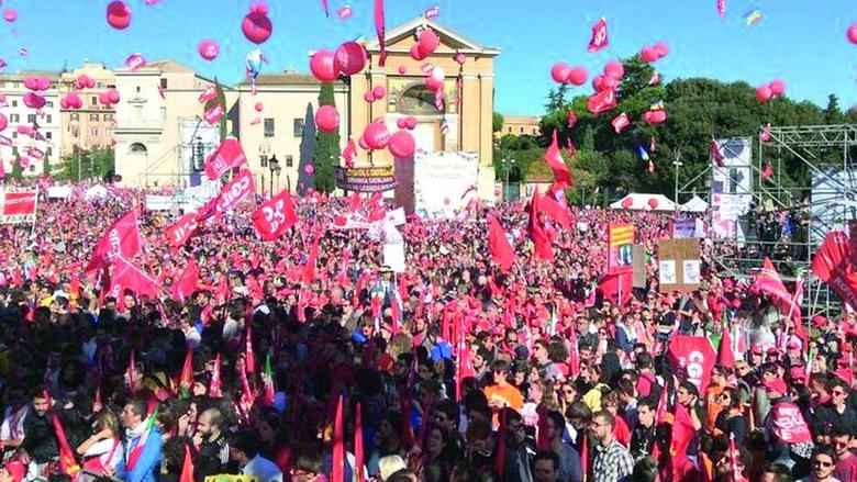 A 85 anni a Roma a protestare: «Basta precarietà e sfruttamento»