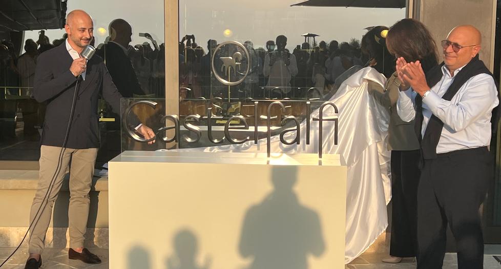 Nella foto Roberto Protezione (a sinistra) direttore generale di Castelfalfi e Mounir Husseini amministratore delegato
