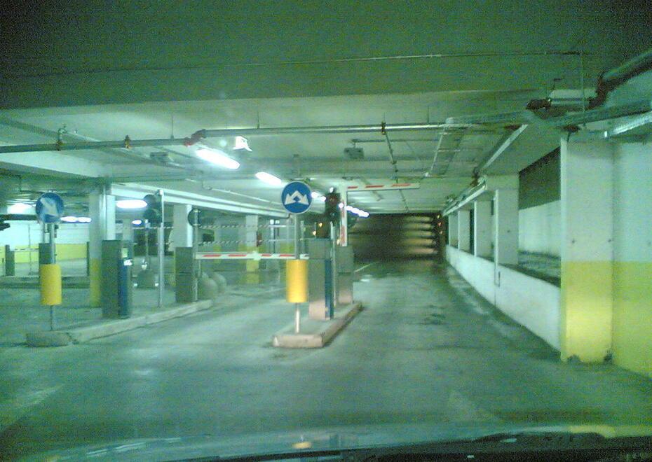 L’ingresso del parcheggio interrato Mazzini