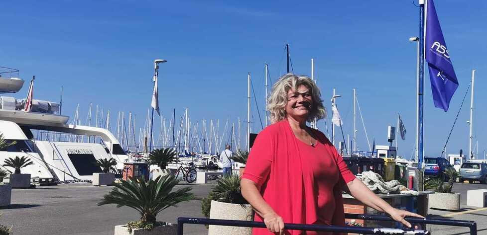 Nella foto Michela Fucile sulla Banchina Fucile