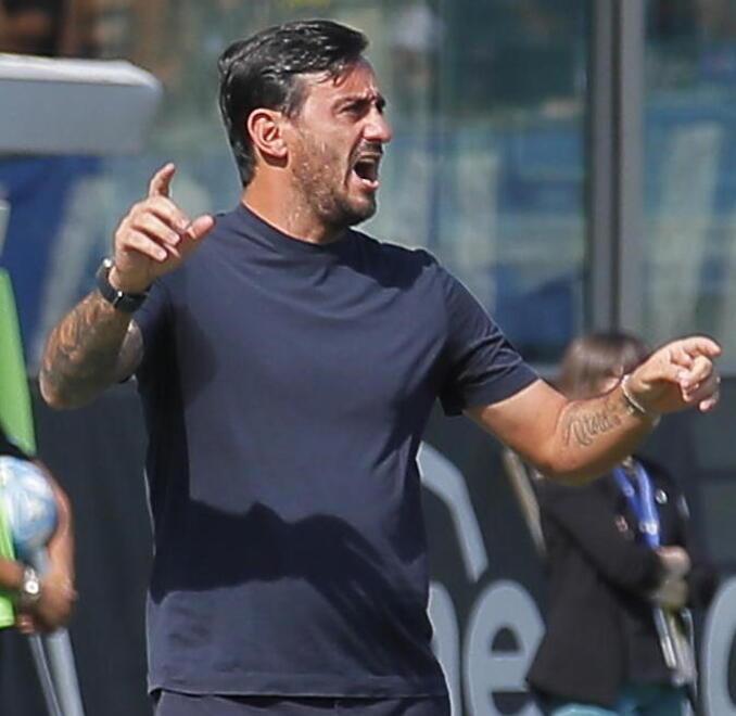 Il tecnico nerazzurro Alberto Aquilani (foto Muzzi)