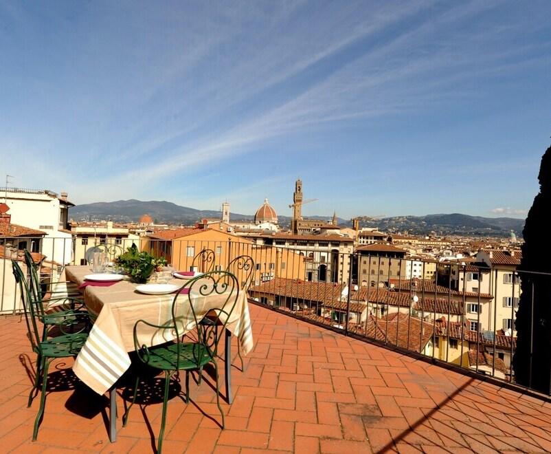 La vista su Firenze da un alloggio in affitto su Airbnb