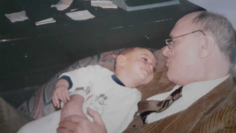 Pierantonio Graziani in una foto tenerissima con il nipote Pier Francesco