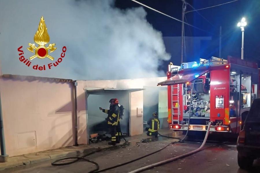 
	L'intervento dei vigili del fuoco

