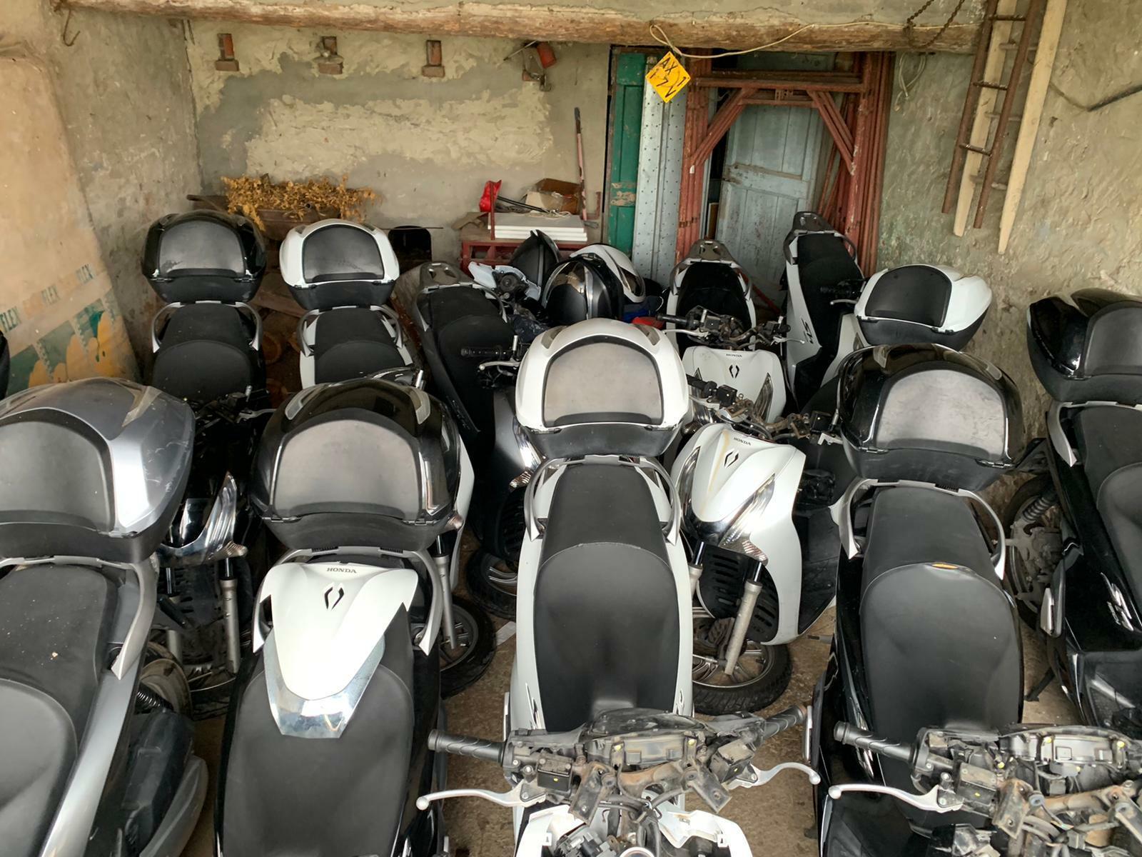 Alcuni motorini ritrovato dopo un furto