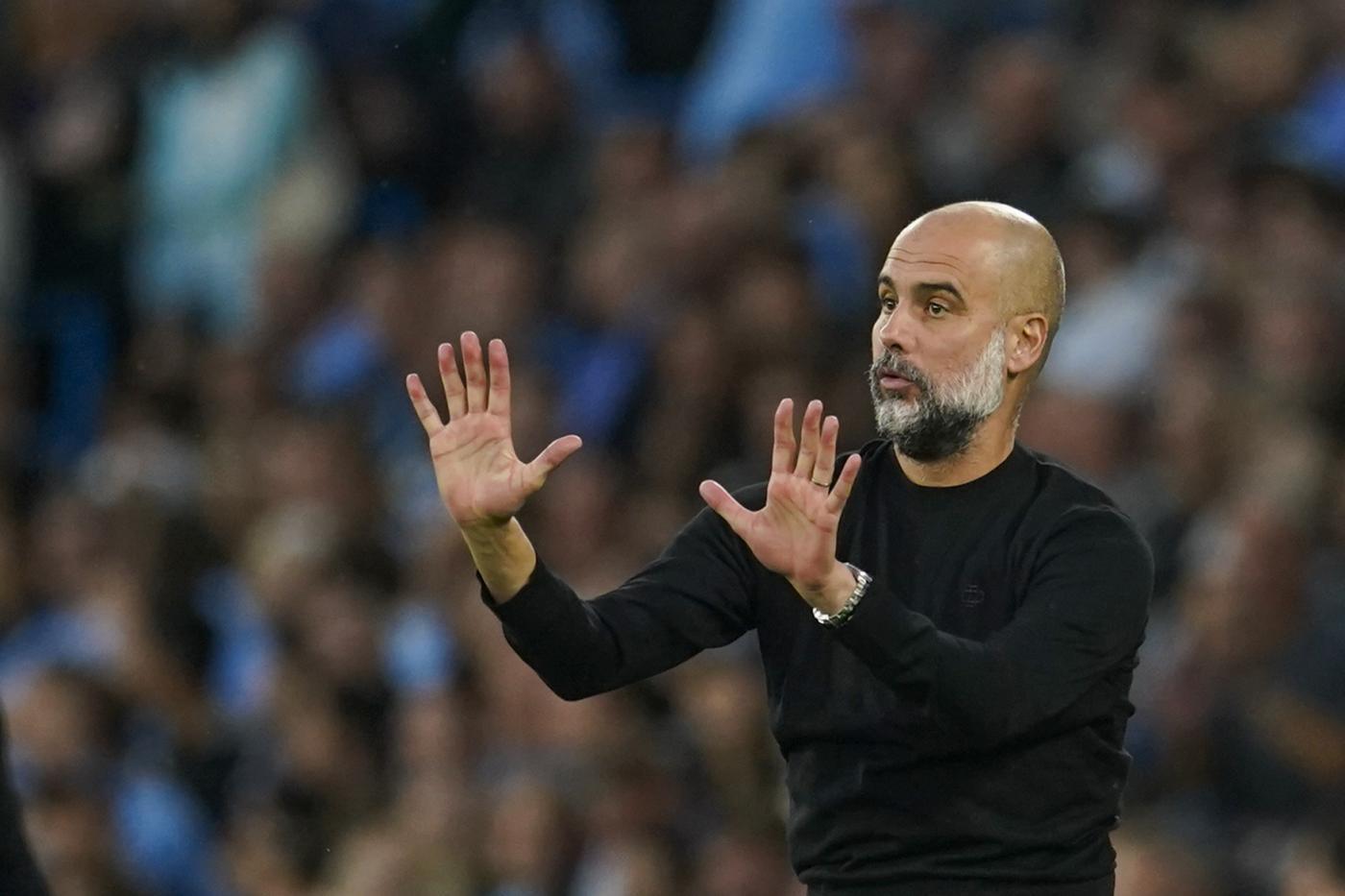 Pep Guardiola: «Lo scudetto?  Spero che lo vinca il Sassuolo...»