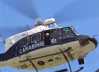 Un elicottero dei carabinieri