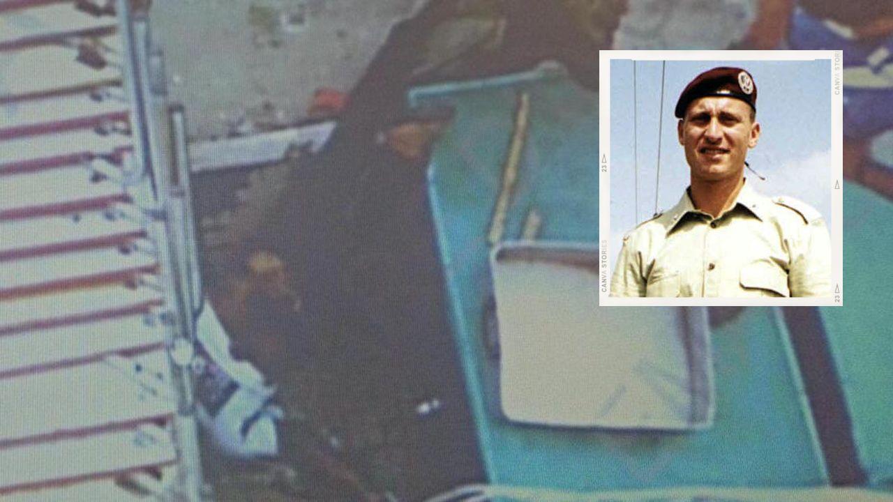 Nel riquadro Emanuele Scieri, nella foto grande il suo corpo senza vita il giorno della tragedia