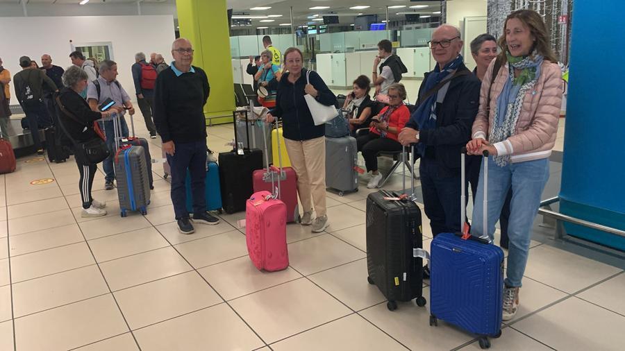 
	I pellegrini di Poggio a Caiano all'arrivo all'aeroporto di Verona

