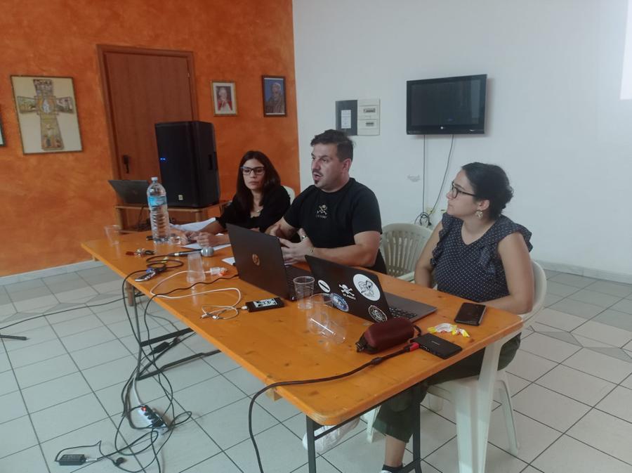 
	Il presidente dell'associazione Luca Manunza durante la conferenza stampa

