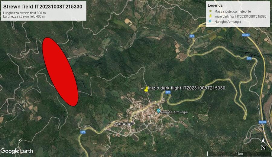 Un meteorite cade vicino ad Armungia, l’annuncio dell’Istituto nazionale di fisica