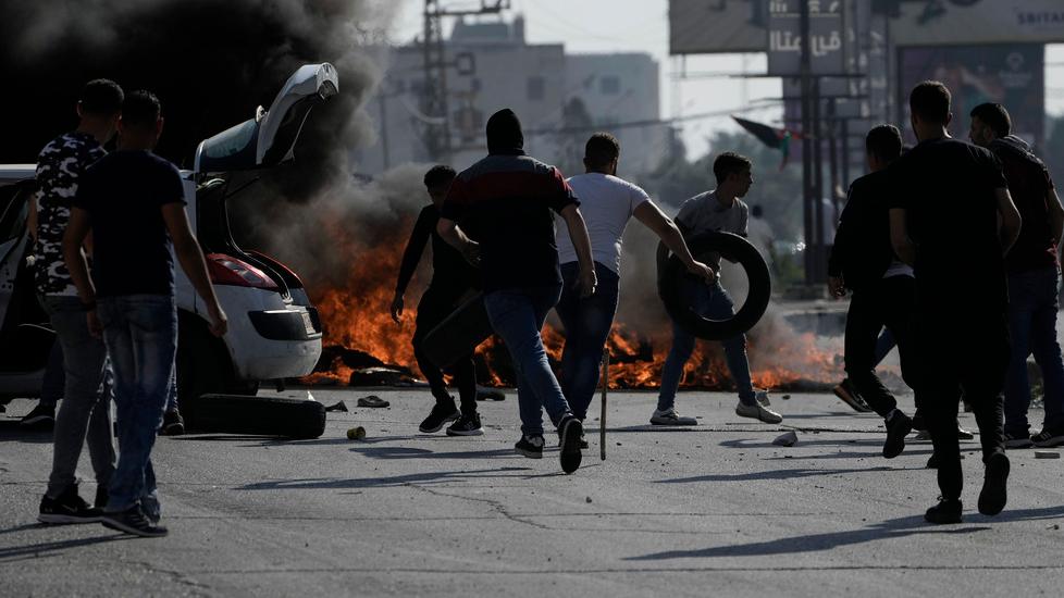 Scontri a Israele (foto Lapresse)