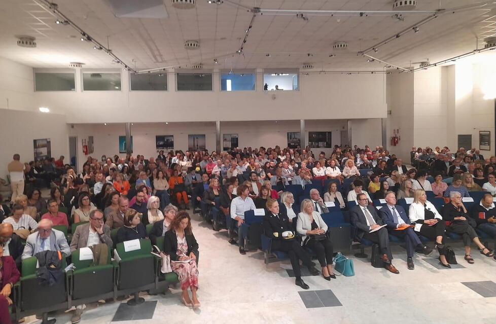 La platea della conferenza d’area a Carrarafiere