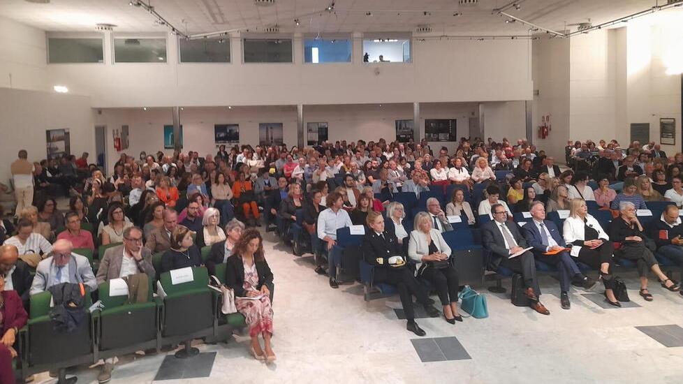 La platea della conferenza d’area a Carrarafiere