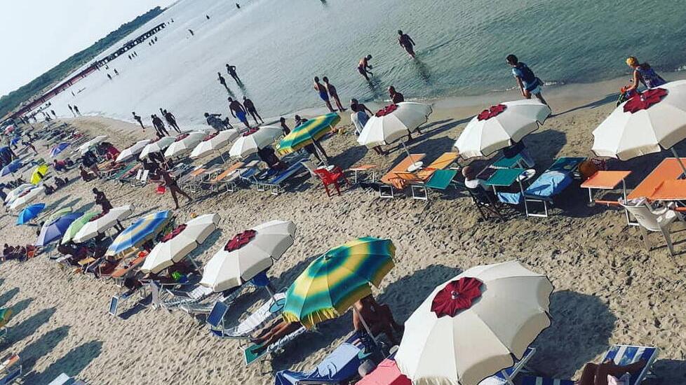 La spiaggia davanti a Dune Mosse
