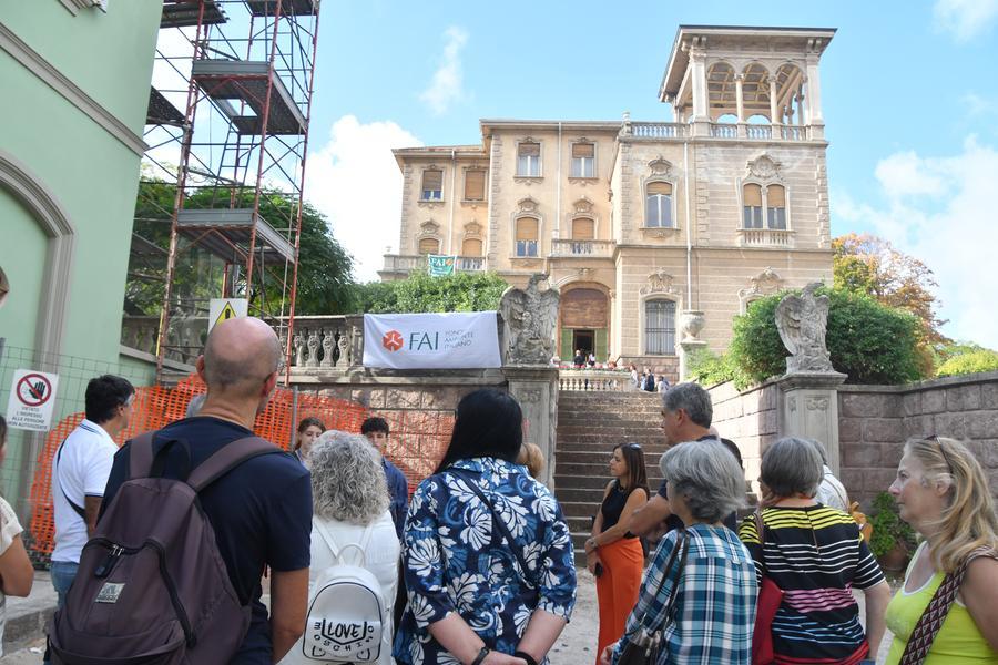 Sassari visitatori a villa Mimosa per la giornata del Fai