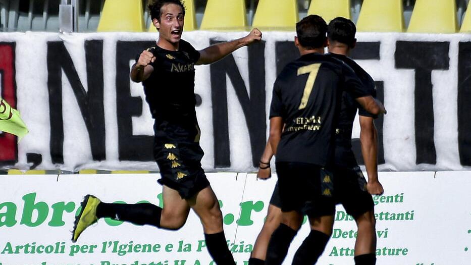 Tommaso Andolfi dopo il gol