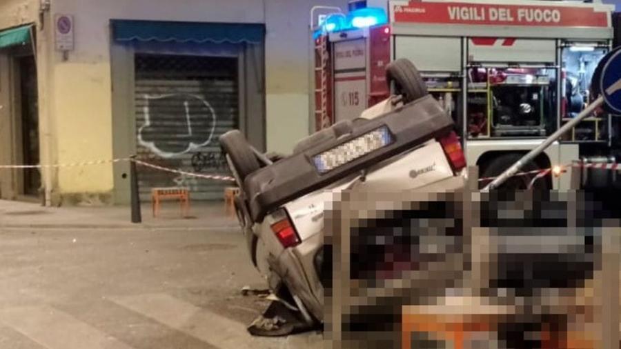 
	L'auto sulla quale viaggiava la vittima

