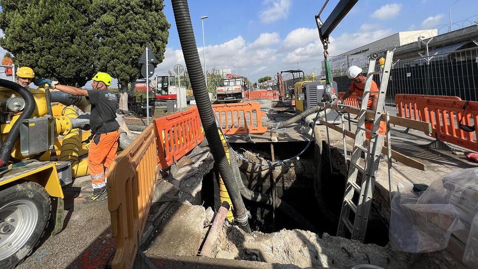 Il cantiere di via Battelli