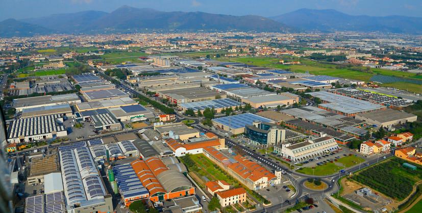 Una veduta aerea del Macrolotto