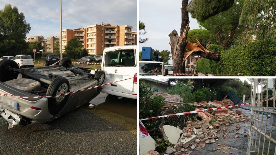 I danni a Livorno (foto Franco Silvi)