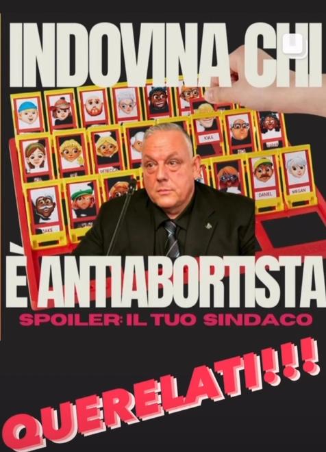 Il post che il sindaco ha ripreso aggiungendo l’intenzione di querelare i responsabili