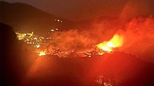 L’incendio che nella notte del 21 agosto ha devastato circa 30 ettari di terreno nel territorio del comune di Rio